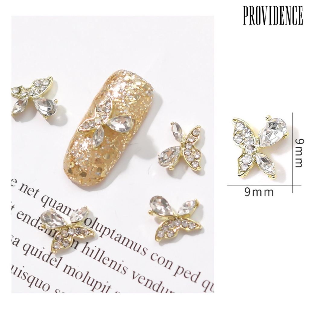 Providence Kupu-Kupu Berlian Imitasi Untuk Dekorasi Nail Art DIY Butterfly