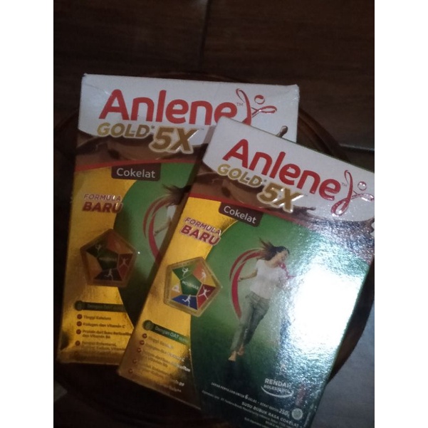 ANLENE GOLD 5X ORIGINAL, COKLAT, VANILA 885/900 GR ( 640+250 gr)