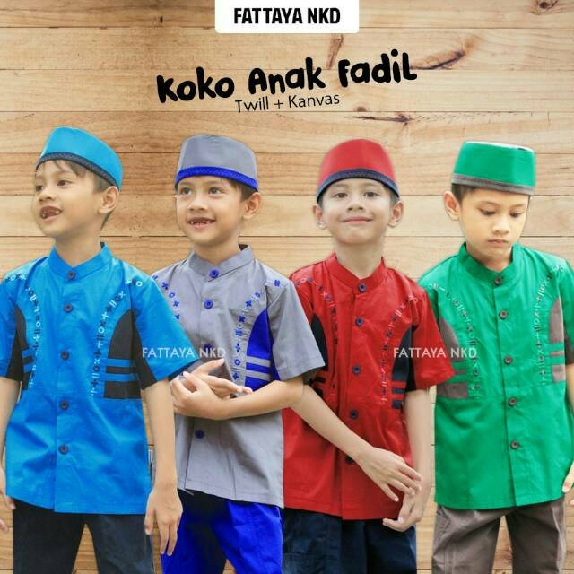 Koko anak pendek/koko fattaya/koko anak fattaya/koko anak murah