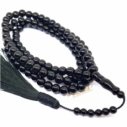 Tasbih Batu Black Onyx 99 Butir Original Black Onyx Tasbih Model Baru