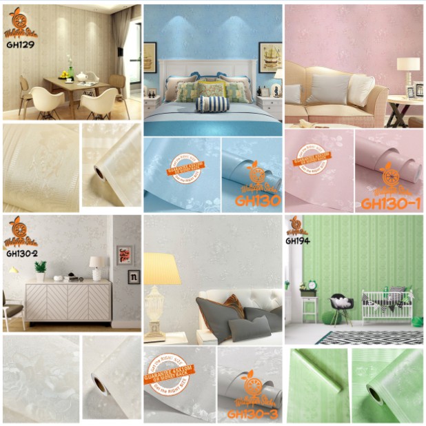  COD WALLPAPER  WALL STICKER DINDING  POLOS TERMURAH HK 