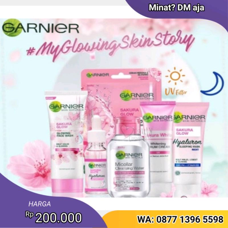 PAKET LENGKAP GARNIER SAKURA WHITE