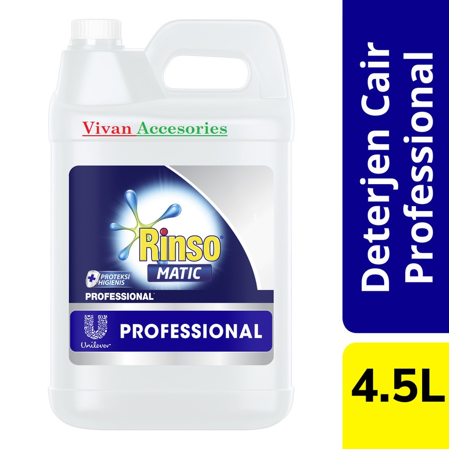 RINSO MATIC Profesional DETERJEN CAIR Laundry jerigen 4,5ltr