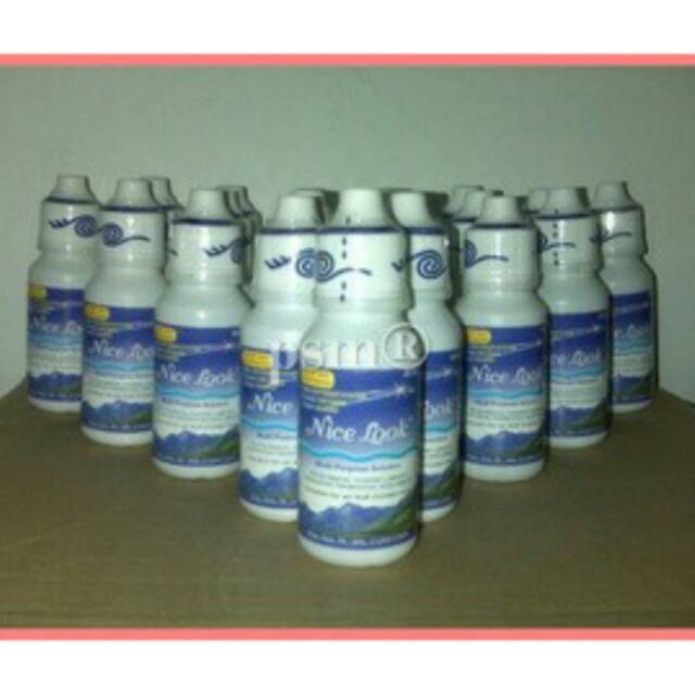 10 sepuluh Botol cairan softlens Nicelook / Aquas 60ml