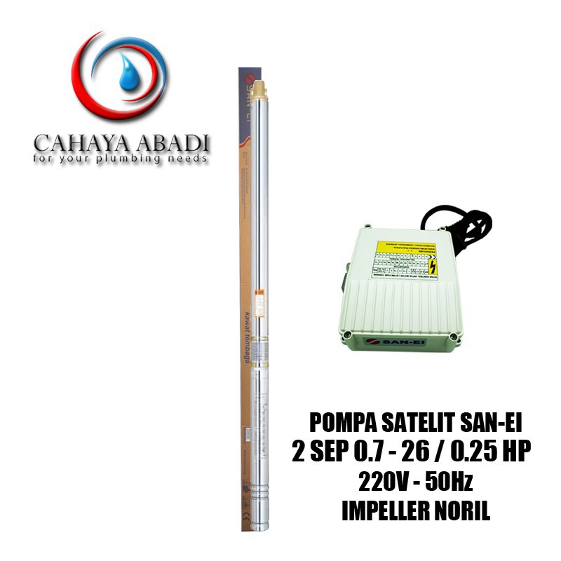 POMPA SUBMERSIBLE SANEI - 2 SEP 0.7 - 26 - 0.25 HP - 220 V - SUBMERSIBLE PUMP