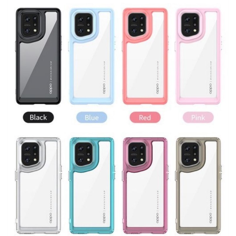 Hard Case Oppo Find X5 Pro 5G Original Hybrid Acrylic Cover Transparan Casing Hardcase Shockproof Op