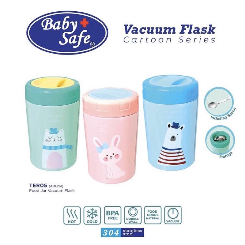 Babysafe vacuum flask cartoon series