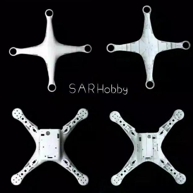 Body Dji Phantom 3 Pro Adv/Standar Body Shell Body Atas Dan Bawah