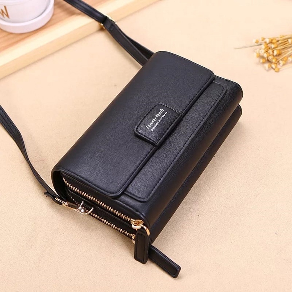 Dompet Panjang Wanita Slingbag Handphone Style Korea Import Real Pict TMALL88