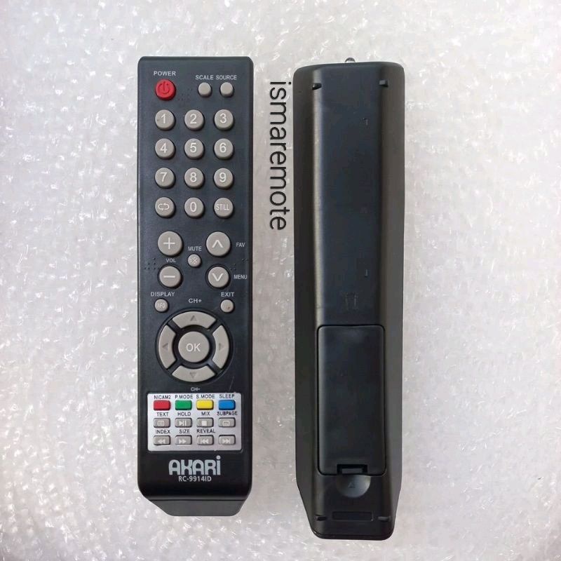 REMOTE REMOT TV AKARI/KIRANA LCD LED TABUNG SLIM FLAT RC-99141D GRADE