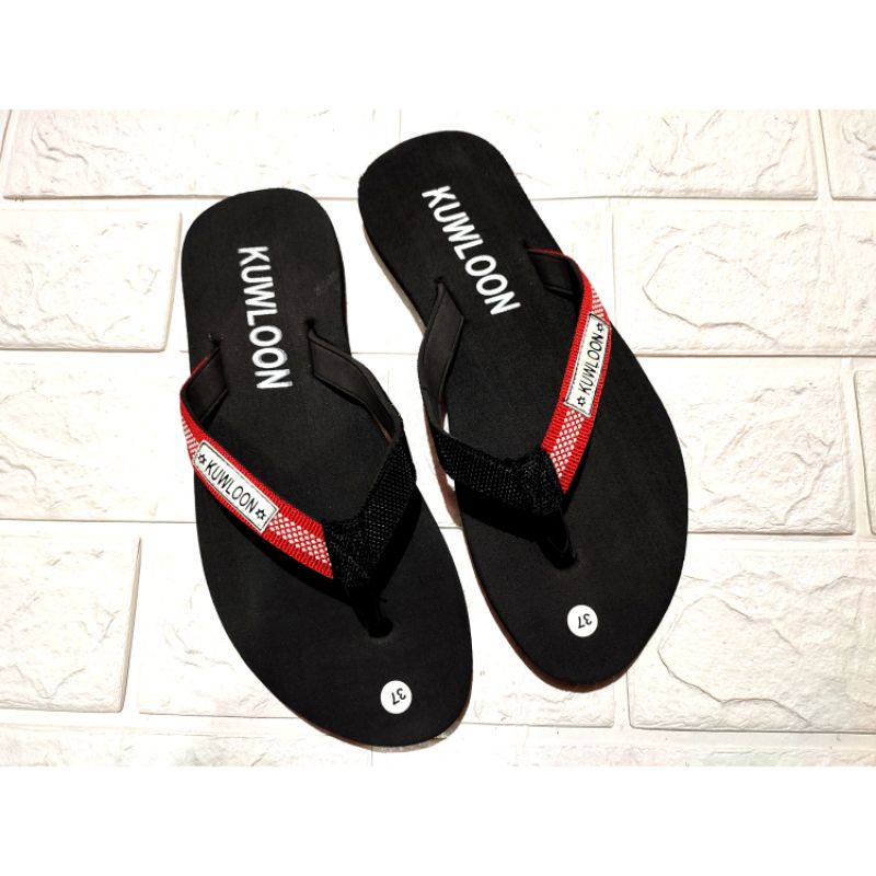 sandal jepit wanita kuwloon tali kain