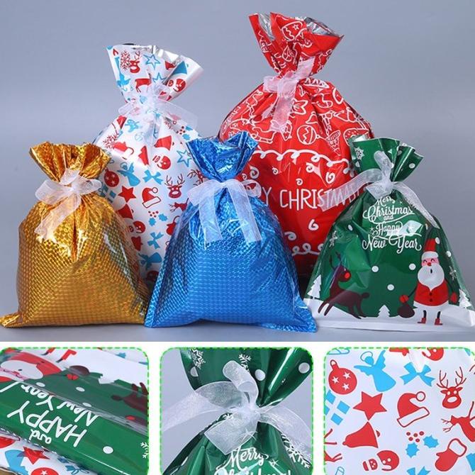 

GIFT BAGS FOOD SNACK RIBBONS 30PCS CHRISTMAS SET SUPPLIES FE DGFXG6563