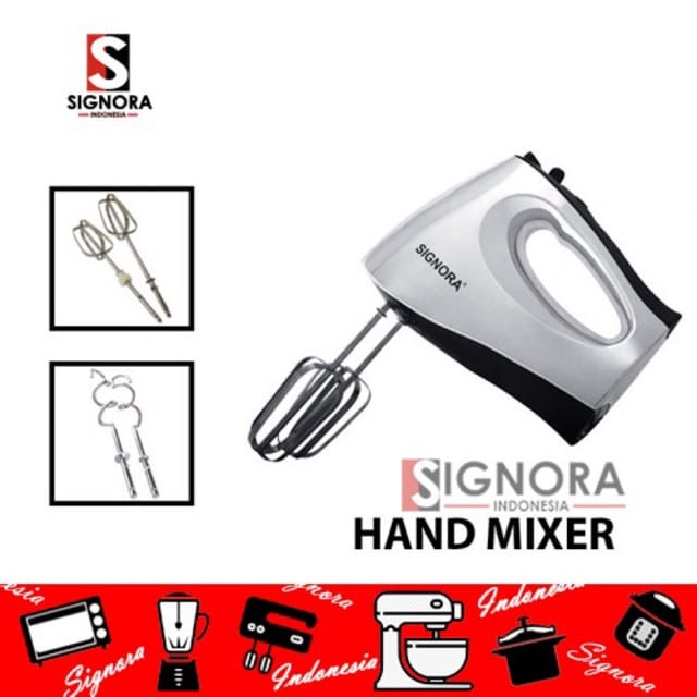 Hand Mixer Signora/Hand Mixer Silver Signora
