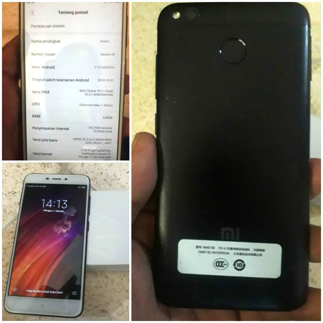 Hp Second Xiaomi Redmi 4X 3/32GB