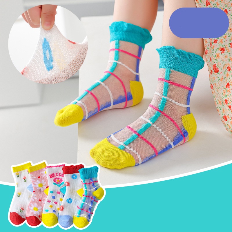 NEW Set kaos kaki bayi dan anak (1set isi 5 pcs) warna colourfull