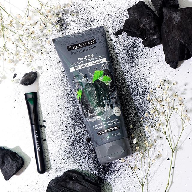 ★ BB ★ FREEMAN Polishing Charcoal + Black Sugar Mask