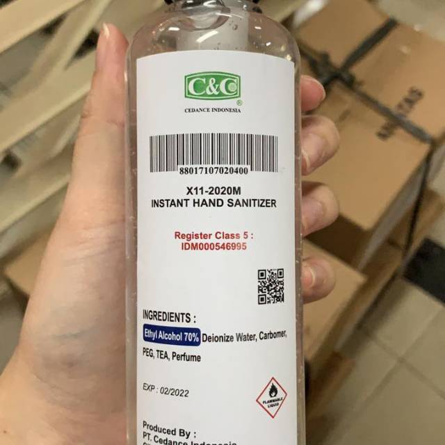 C&amp;C Hand Sanitizer Kemasan Botol Pump 250 Mili Original