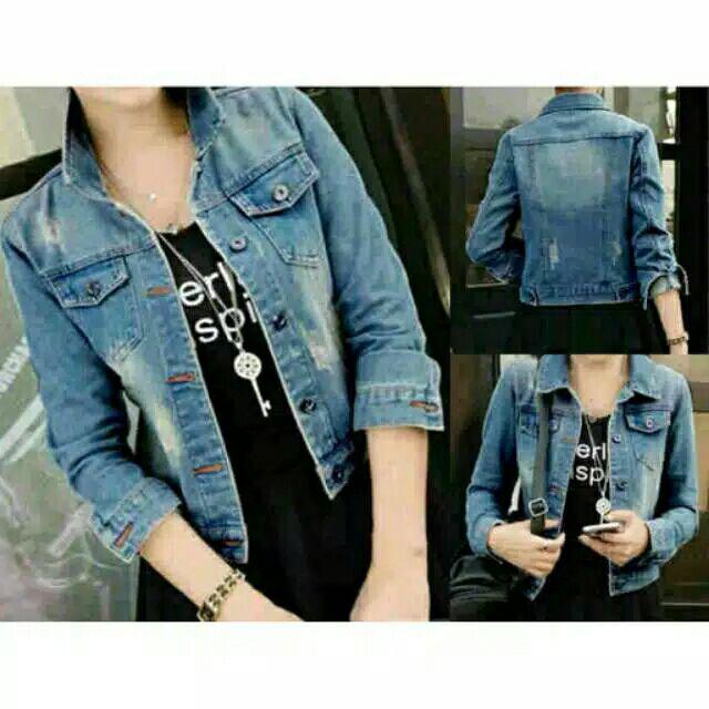 Prada Ripped Jacket / Jaket Jeans / Jaket Sobek