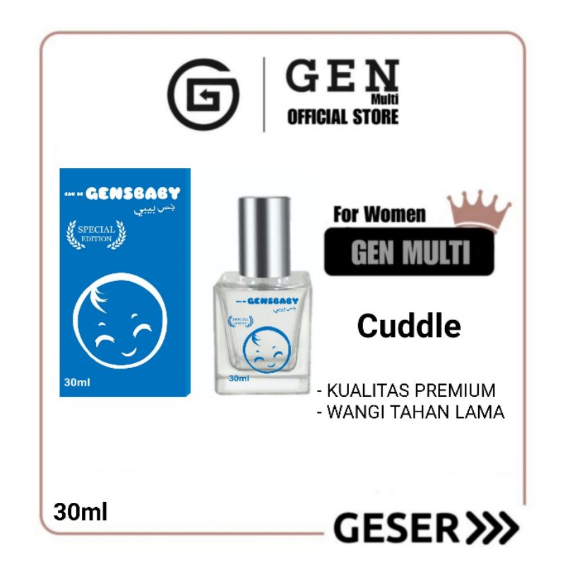 GEN - Parfum Gensbaby Cuddle 30ml Premium / Parfum Switsbabies Cuddle 30ml Best Seller / Parfum Zwitsbabies 30ml Murah