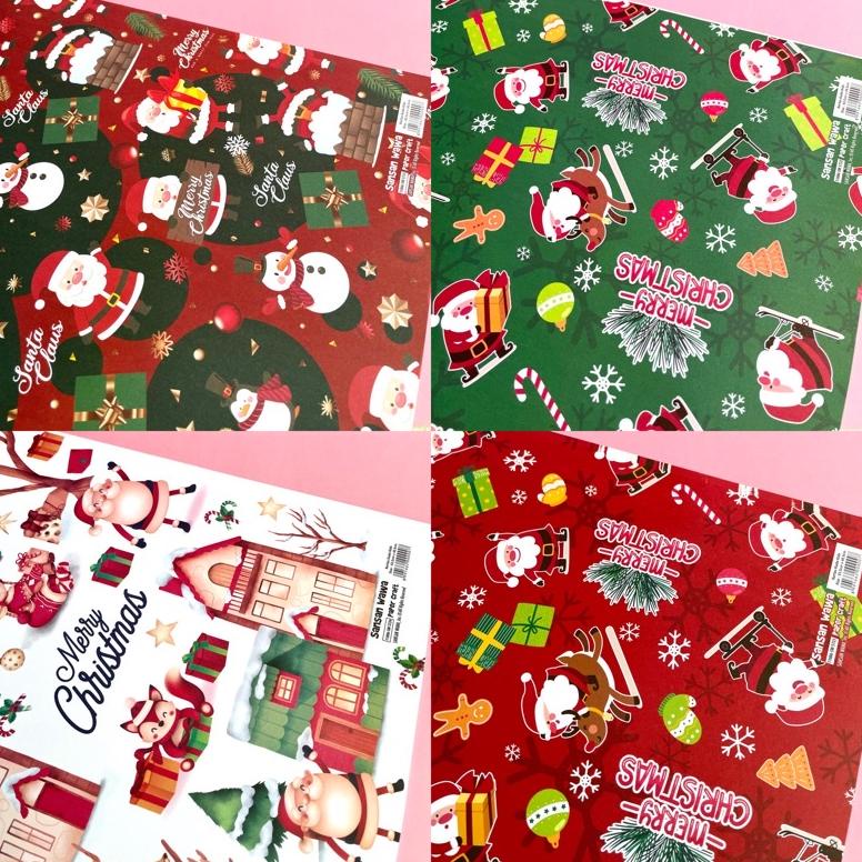 

[MIN. 5PCS CAMPUR MOTIF] KERTAS KADO SANSAN WAWA NATAL MERRY CHRISTMAS HABISIN SETOK