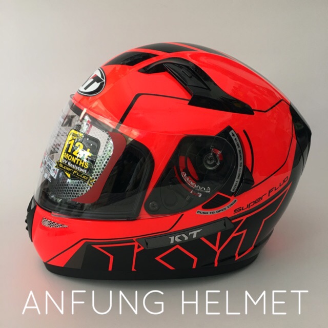Helm KYT K2R motif Fullface super fluo
