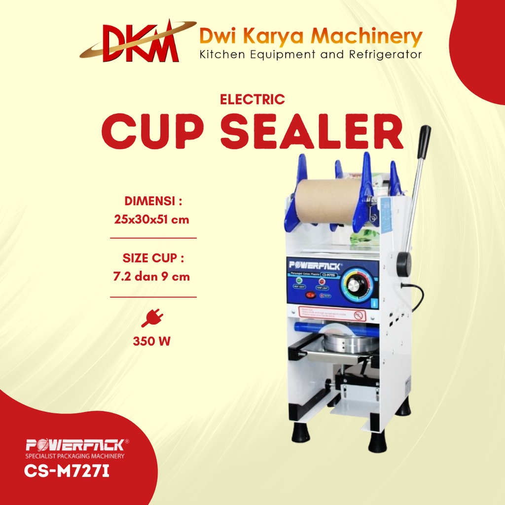 Cup Sealer Powerpack CS-M727i Manual Non Digital Counter