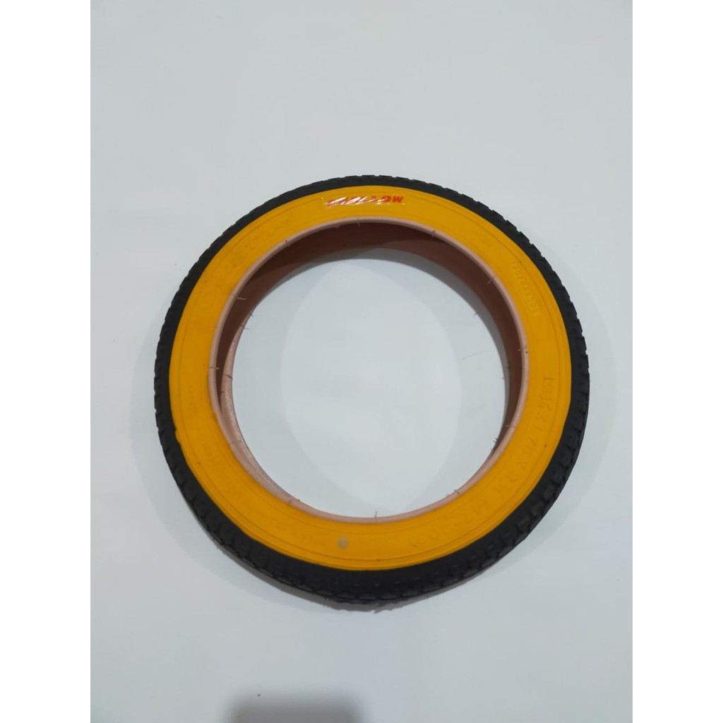 Swallow Ban luar 12 1/2 x 1.75 list kuning sepeda anak