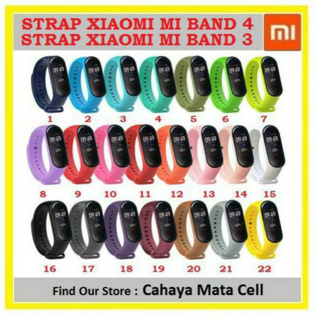 Strap Mi  Band  3  Mi  Band  4 Gelang  Jam  Tangan Miband 3  