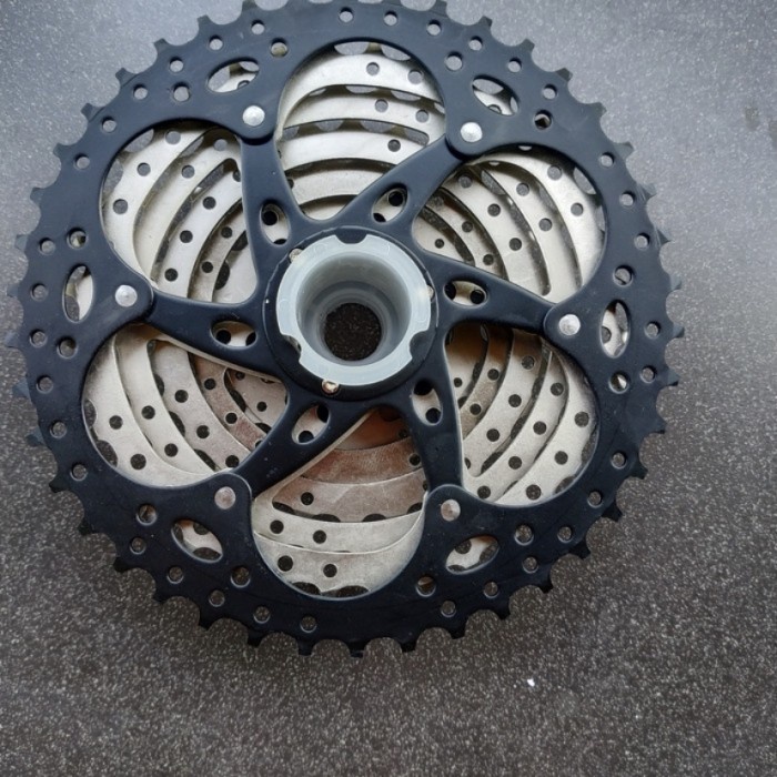 Sproket cassette GEAR-X 9 speed 11-42T silver sproket sepeda