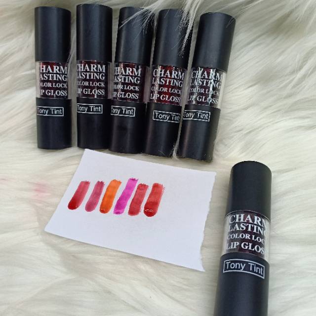 LIP TINT TONY MOLY MATE SHINE LONGLASTINH  JUAL PER BOK ISI 24.PCS