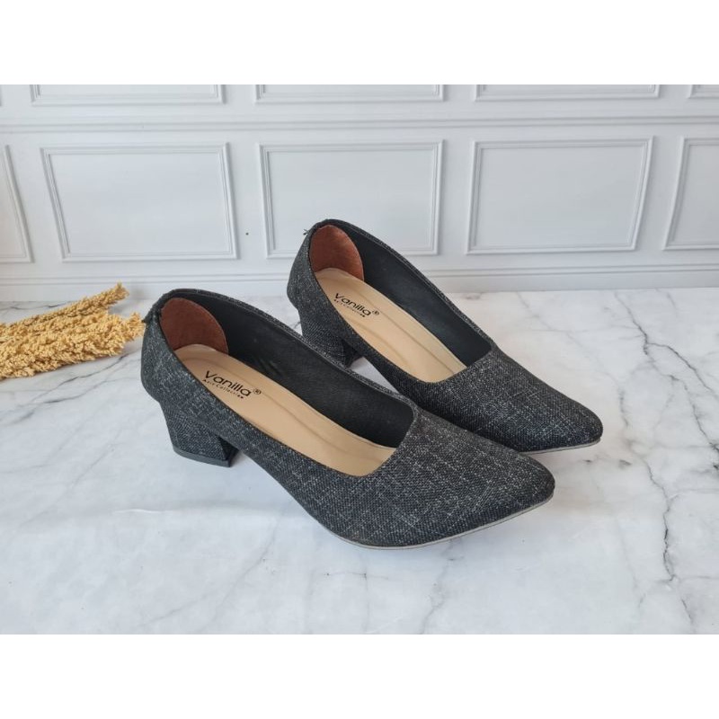 ABBUSHOES Tm 04 Sepatu Wanita Hak tahu 7cm