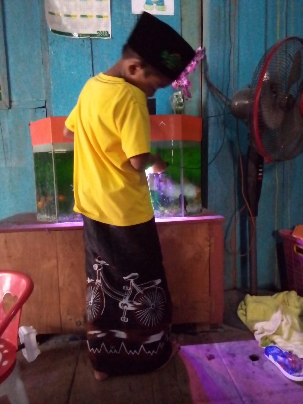 Al Mahdi Sarung Batik Anak Laki Laki Karakter Motif Becak Kapal Sepeda Vespa Macan Kopi