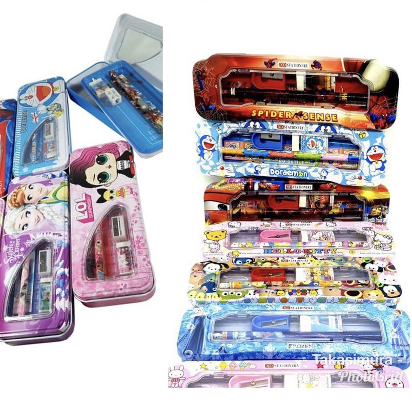 

HOT SALE!! KODE-655 Kaleng Pensil Set XD HJ 1033 / 3340 tempat pensil kaleng stationery alat tulis s
