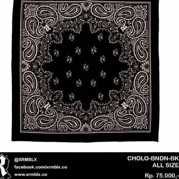 Top Produk.. BANDANA RUMBLE CHOLO RD / BK