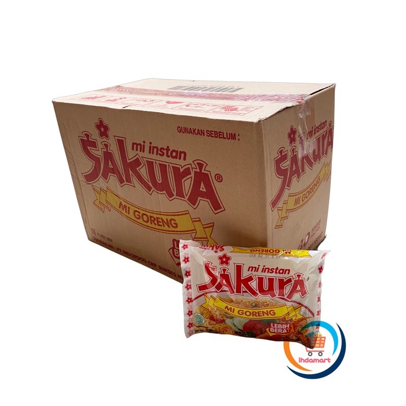 Mie Instan Sakura Goreng 60 gr 1 Dus Isi 40 pcs