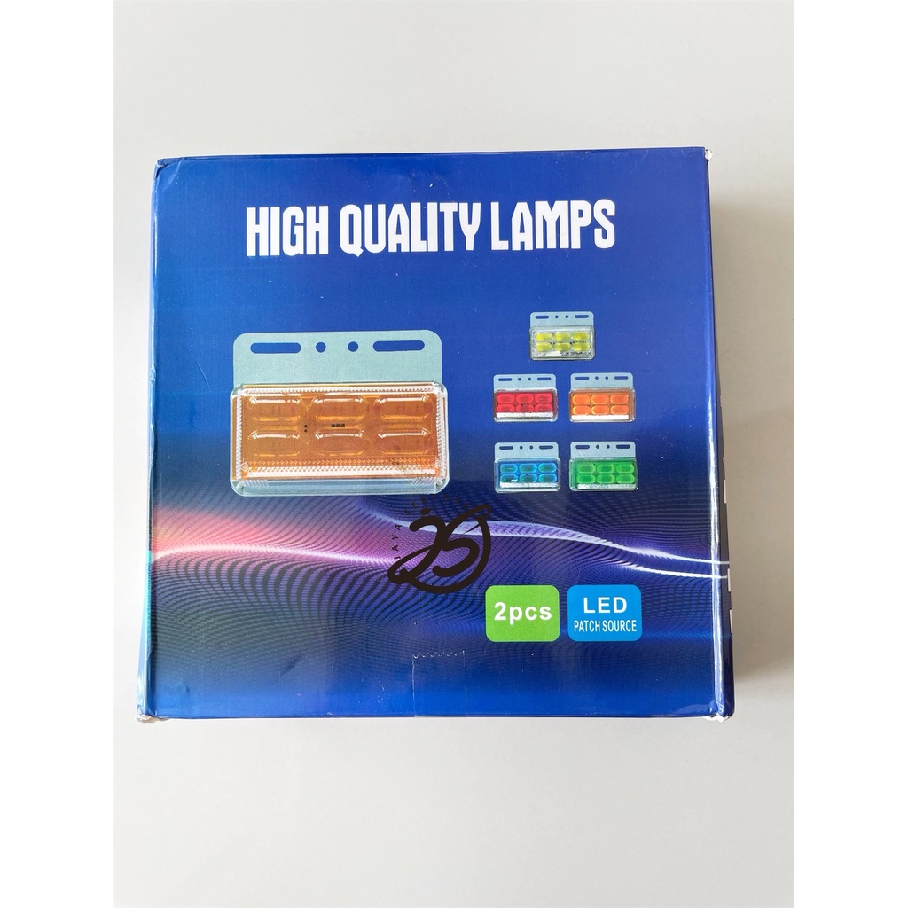 1SET LAMPU BAK LED VARIASI SEIN CEMBUNG RUNNING KRISTAL LAMPU LED BAK TRUK SAMPING 12V-24V