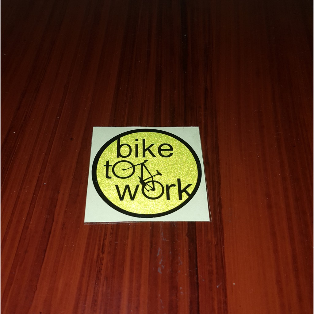 

sticker bike to work