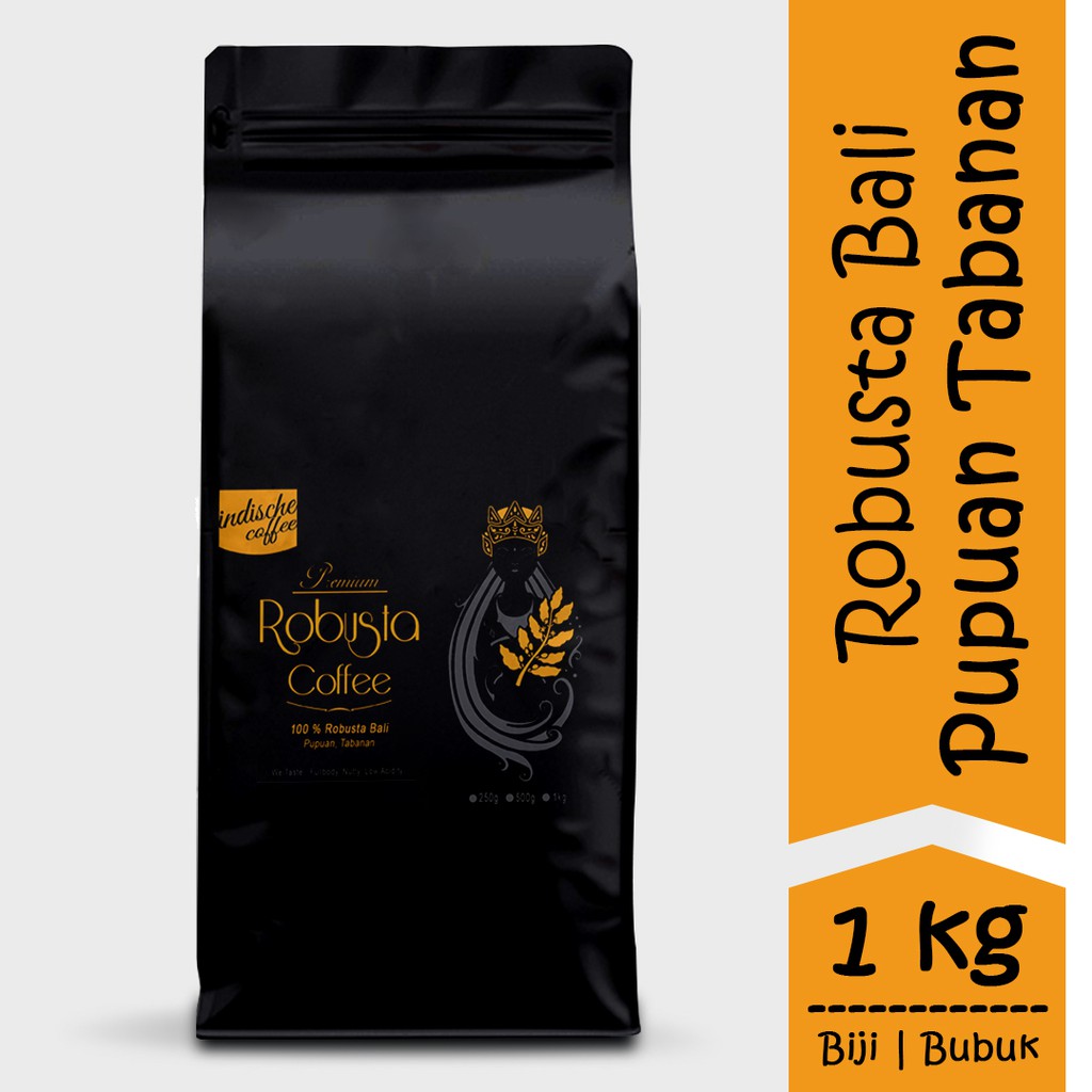 

INDISCHE KOPI ROBUSTA BALI PUPUAN TABANAN 1KG BIJI/BUBUK FRESH ROASTED