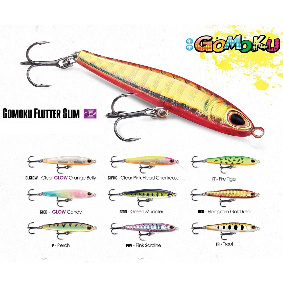 Umpan Pancing Lure Sinking Storm Gomoku Flutter Slim 9.5cm 11.5gr
