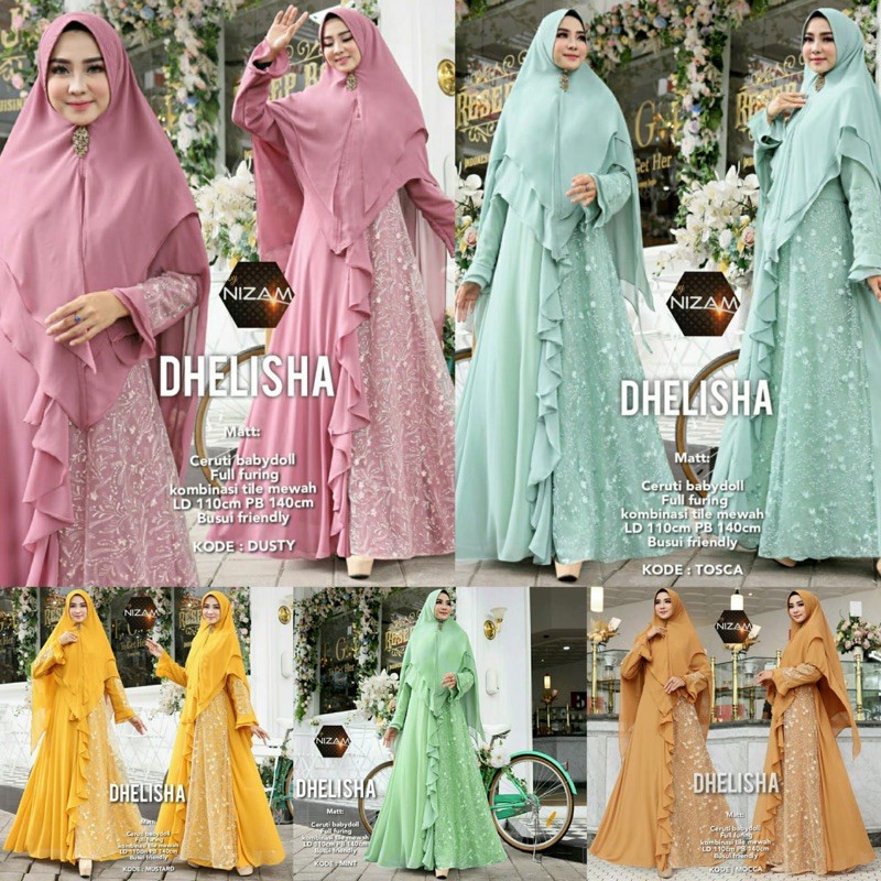GAMIS CERUTY BABYDOLL DHELISA SYARI BY NIZAM