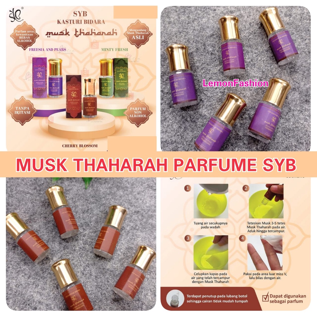 SYB KASTURI BIDARA MUSK THAHARAH BPOM PARFUM AREA KEWANITAAN ORIGINAL