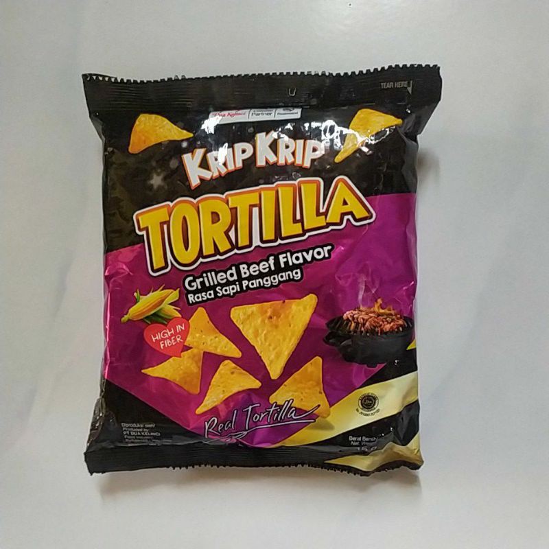 

Krip Krip Tortilla Rasa Sapi Panggang 15g