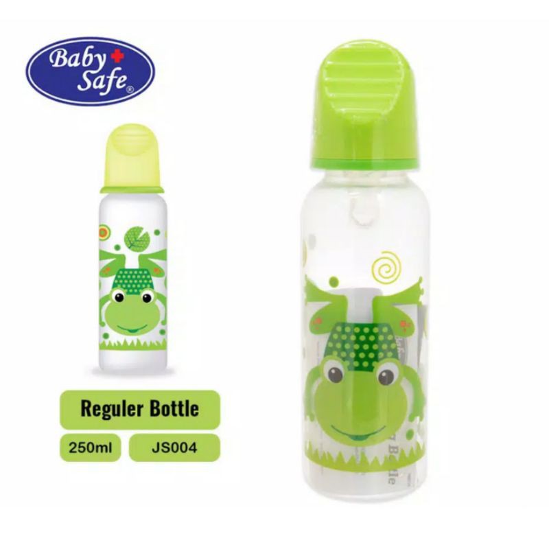 JS003 JS004 Baby Safe Feeding Bottle / Botol Susu Dot Bayi Babysafe 125ml 250ml