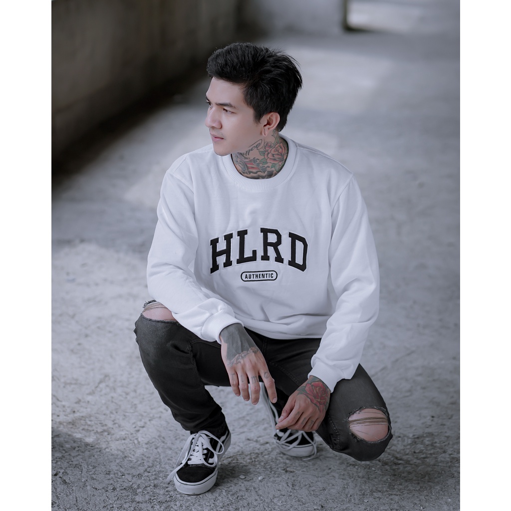 AUTHENTIC HOLYRIDER SWEATER PUTIH // Sweatshirt Sweater Bordir Original