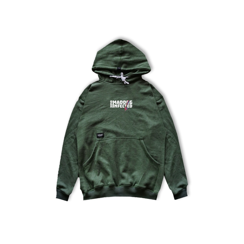 Maddog Infected - Hoodie - BOWIE HD GREEN | Jacket Pria Wanita Unisex Hijau Distro Official Maddog I