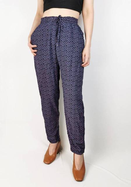 S oliver purple &amp; navy relaxed jogger