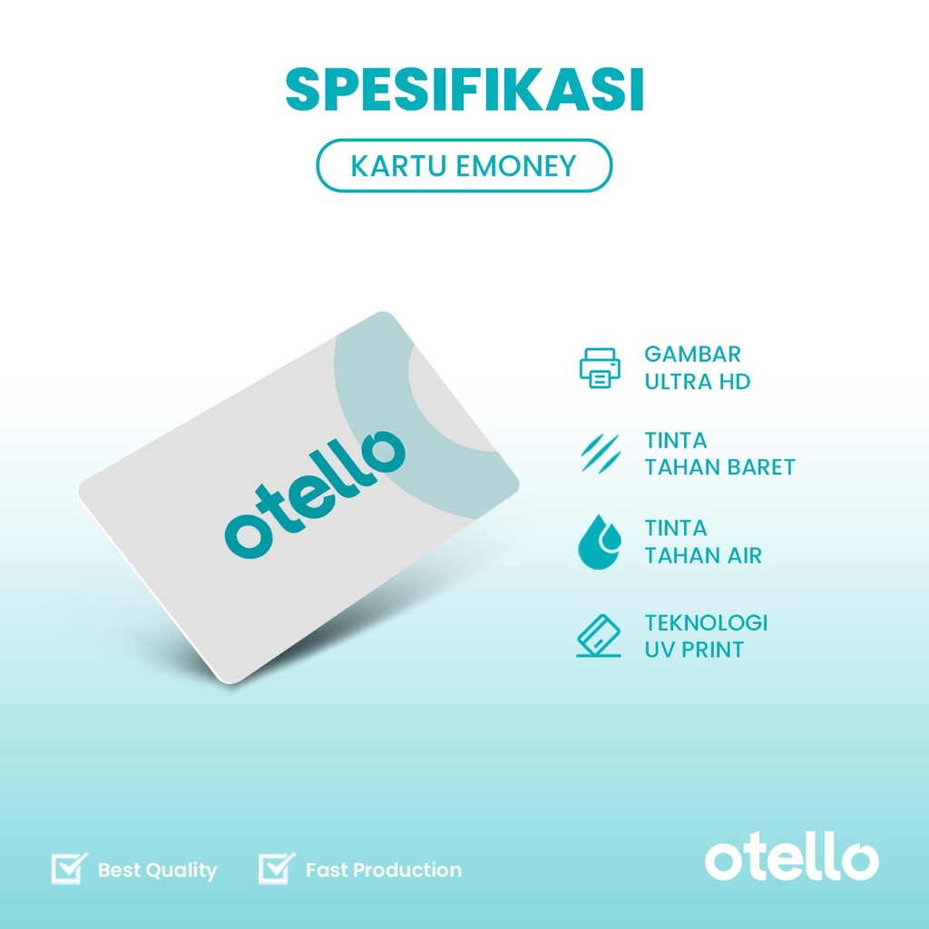 Otello eMoney Minions Kevin Stuart Bob Otto Kartu e-Money Mandiri Custom eToll Card UV Print