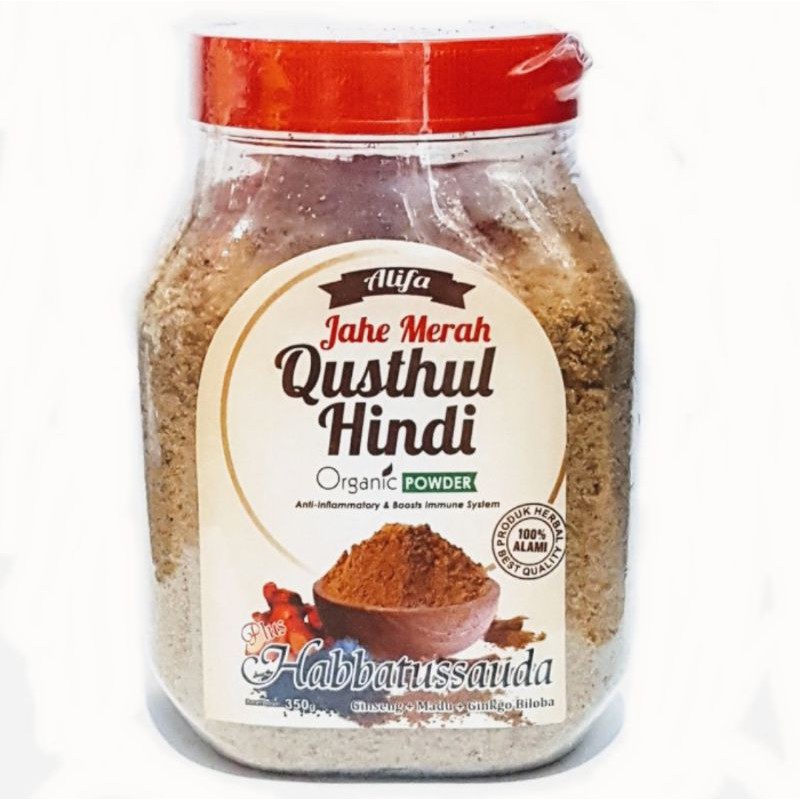 

Jahe Merah Super QUSTHUL HINDI Plus Habbatussauda Instant 350gr