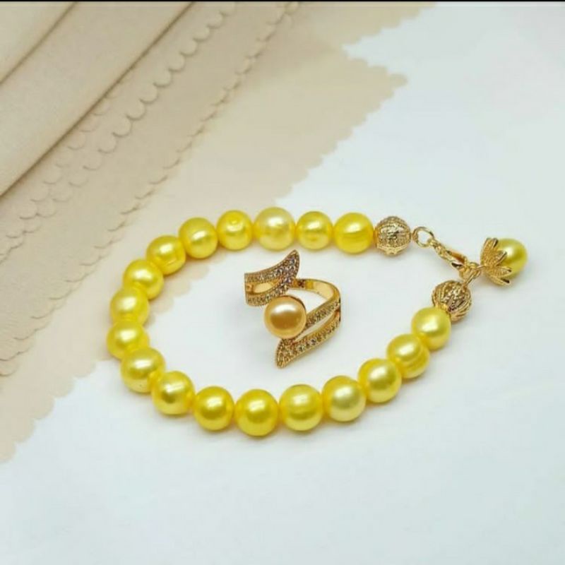 Set Perhiasan Mutiara Lombok Asli Bersertifikat||set perhiasan Rhodium||set perhiasan xuping||set pe