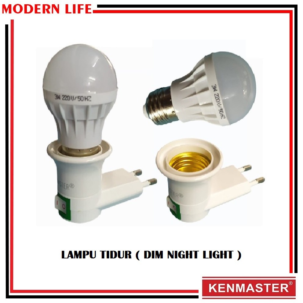 Lampu Tidur Kenmaster Dim Night Light